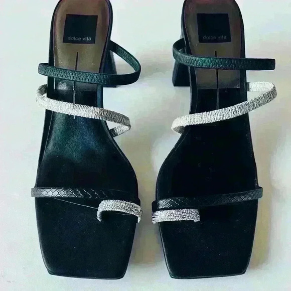 NEW! Dolce Vita Prisma Toe Loop Heel Sandals - Picture 2 of 7